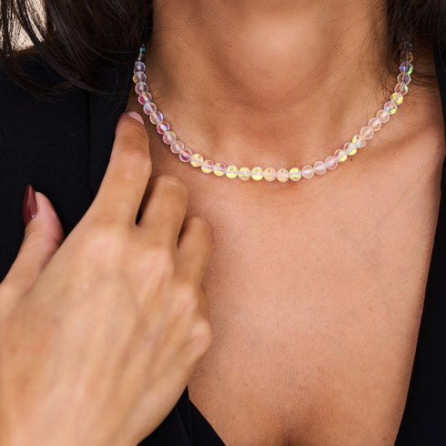Arc-en-ciel blanc | Argent sterling .925 | Enveloppe Prisma